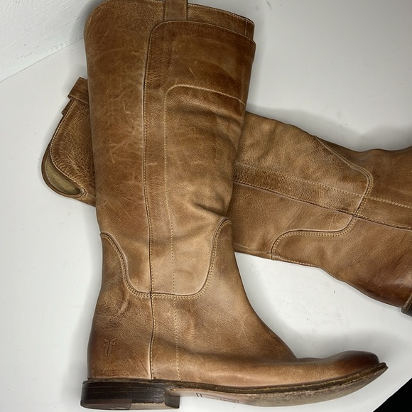 Frye Paige Leather Tall Riding Boots Women’s Size 6.5 B - Picture 8 of 16